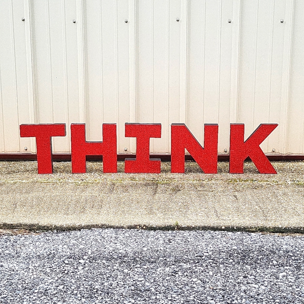 Think classroom sign